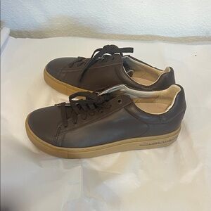 Birkenstock Dark Brown Leather Sneakers size 6, 37